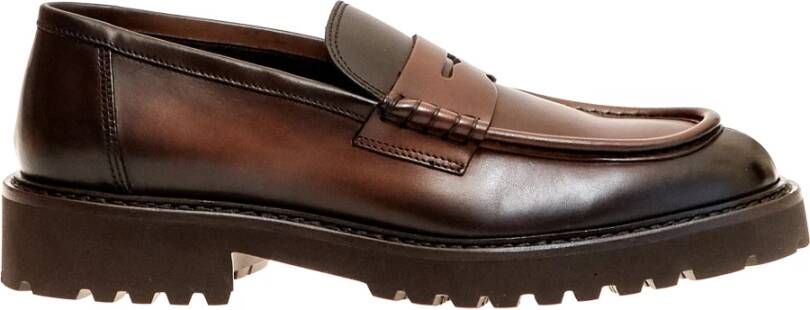 Doucal's Bruin Leren Mocassin Brown Heren