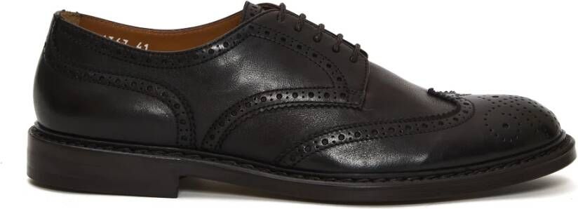 Doucal's Bruin Leren Oxfords Schoenen Brown Heren