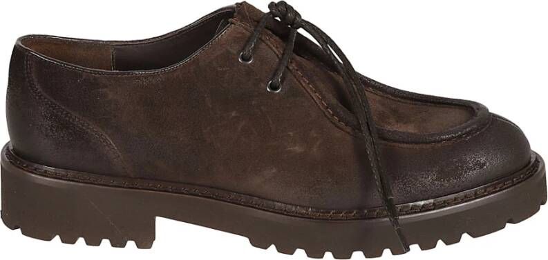 Doucal's Bruin Leren Veterschoenen Brown Heren