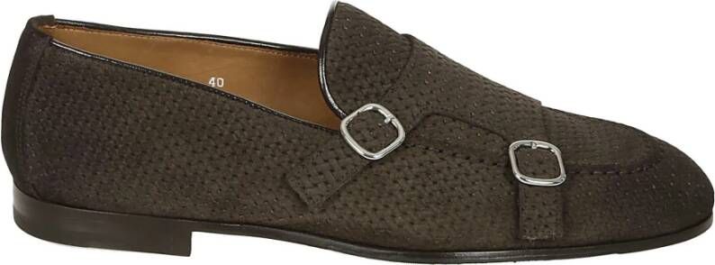 Doucal's Bruin Suède Dubbele Gesp Loafer Brown Heren