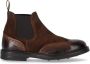 Doucal's Bruine Suède Chelsea Boots met Brogues Brown Heren - Thumbnail 3