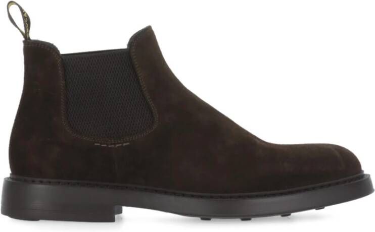 Doucal's Bruine Suède Chelsea Boots voor Mannen Brown Heren