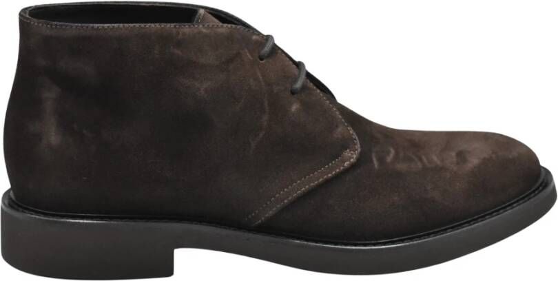 Doucal's Chukka Visone Suède Rubberen Zool Schoenen Brown Heren