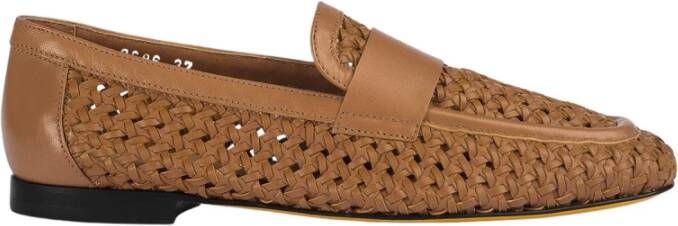 Doucal's Dames loafer van leer | bruin Brown Dames