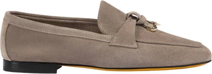 Doucal's Dames loafer van suède | taupe Gray Dames