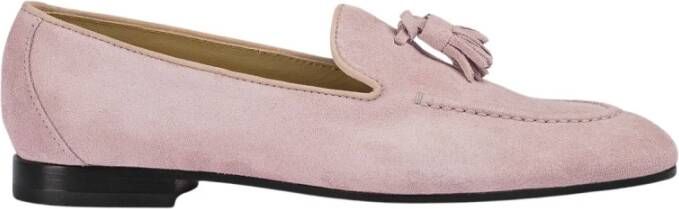 Doucal's Dames mocassin van suède | naakt Pink Dames