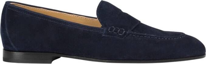 Doucal's Damesuède loafer | blauw Blue Dames