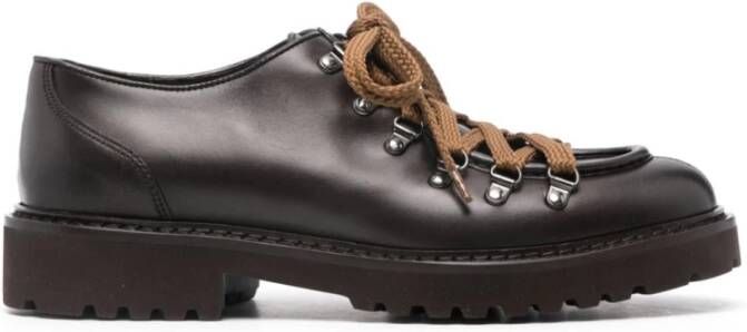 Doucal's Donkerbruine platte schoenen Brown Heren