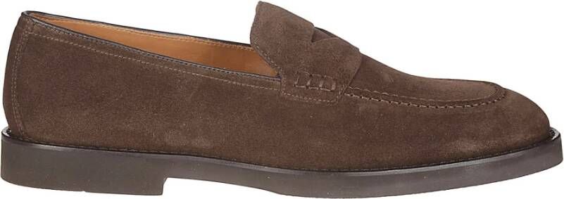 Doucal's Elegante Heren Mocassin Schoenen Brown Heren