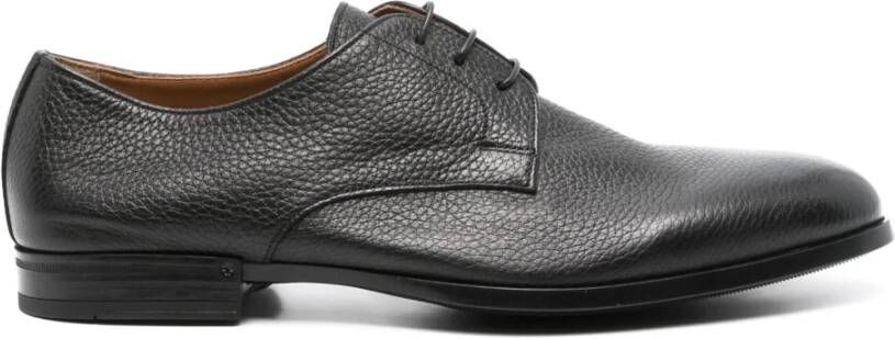 Doucal's Elegante Zwarte Derby Schoenen Black Heren