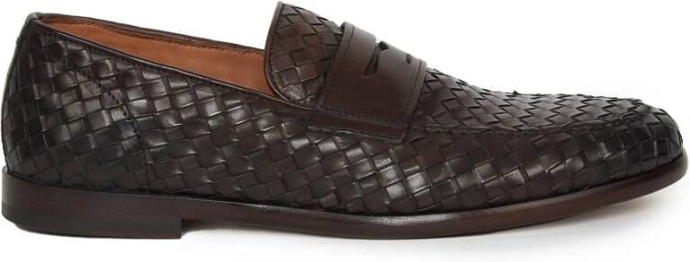 Doucal's Geweven leren mocins Bruin Brown Heren