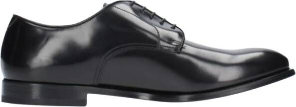 Doucal's Gladleren Derby schoenen Black Heren