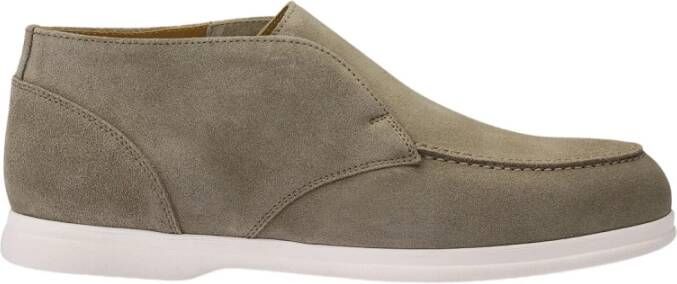 Doucal's Heren chukka loafer van suède | grijs Green Heren