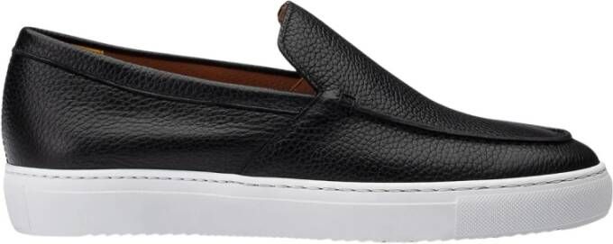 Doucal's Heren instaploafer van leer | zwart Black Heren