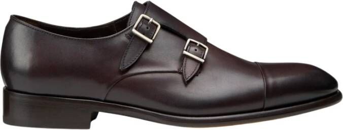 Doucal's Heren leren monniksband schoenen | bruin Brown Heren