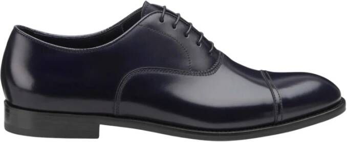 Doucal's Heren leren veterschoenen | blauw Blue Heren