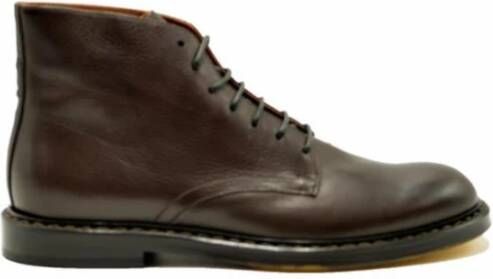 Doucal's Heren leren veterschoenen Brown Heren