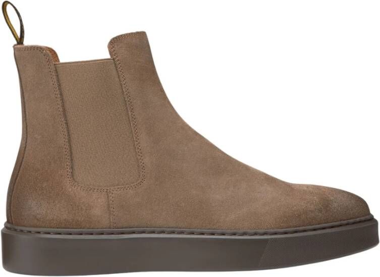 Doucal's Bruine Suede Chelsea Enkellaarzen Brown Heren