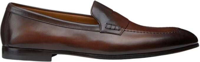 Doucal's Heren suède loafers | bruin Brown Heren