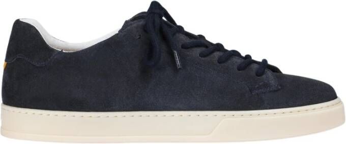 Doucal's Heren suède sneaker | blauw Blue Heren