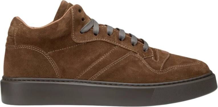 Doucal's Heren suède sneaker | bruin Brown Heren