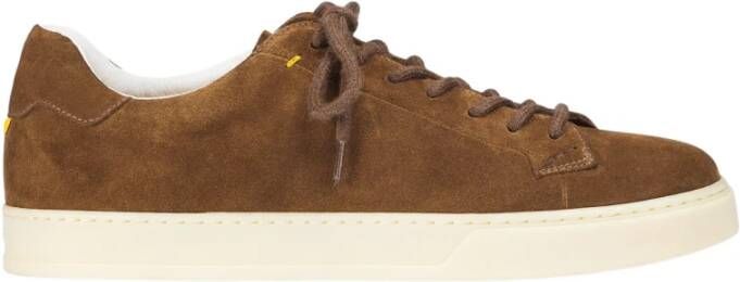 Doucal's Heren suède sneaker | bruin Brown Heren