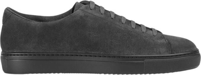 Doucal's Heren suède sneaker | houtskool grijs Gray Heren