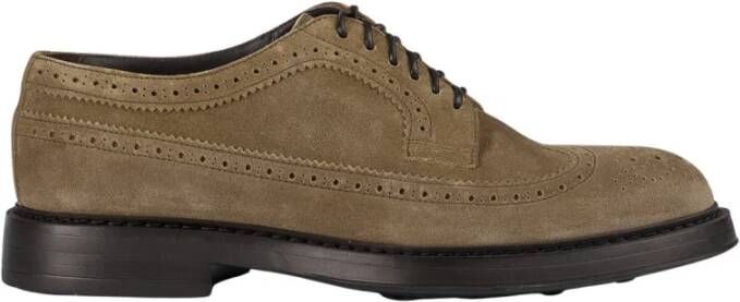 Doucal's Heren suède veterschoenen | bruin Brown Heren