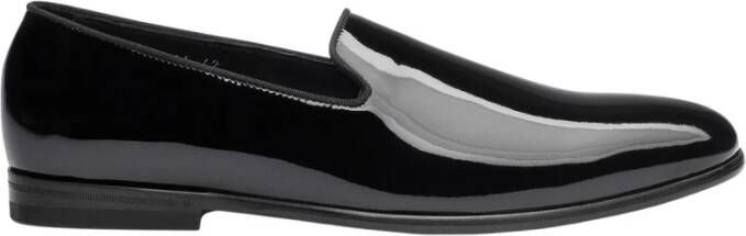 Doucal's Herens loafer in lakleer | zwart Black Heren