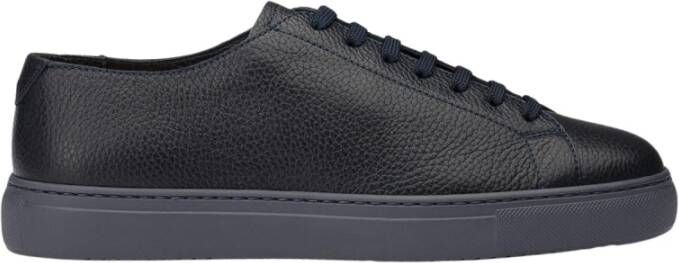 Doucal's Herensneaker van leer | blauw Blue Heren