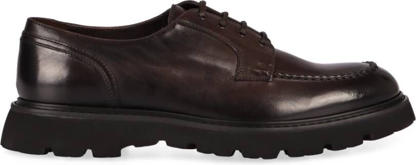 Doucal's Kalfsleren Veterschoenen Brown Heren