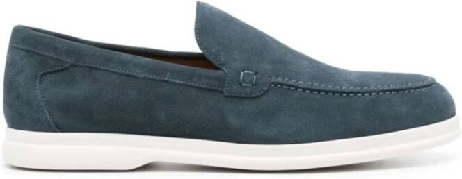 Doucal's Klassieke Leren Loafers Blue Heren