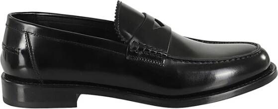 Doucal's Klassieke Penny Loafer Schoenen Black Heren