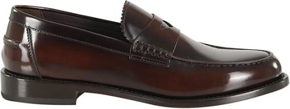 Doucal's Klassieke Penny Loafer Schoenen Brown Heren