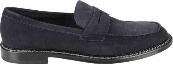 Doucal's Klassieke Penny Loafers Blue Heren