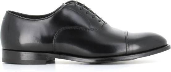 Doucal's Klassieke Zwarte Leren Oxford Schoenen Black Heren