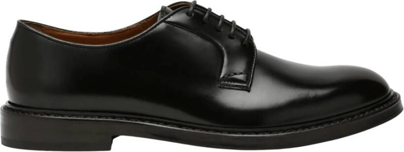 Doucal's Lage Veterschoenen Black Heren