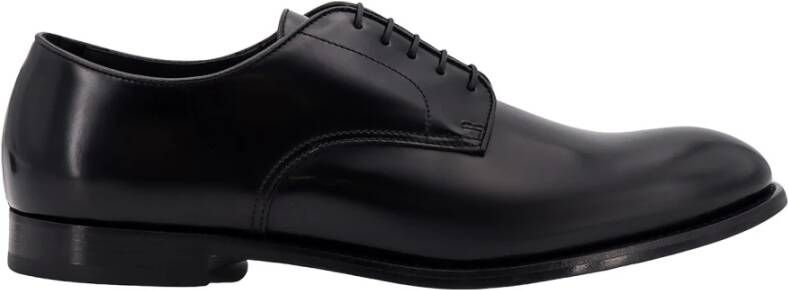 Doucal's Lakleren Veterschoen Black Heren