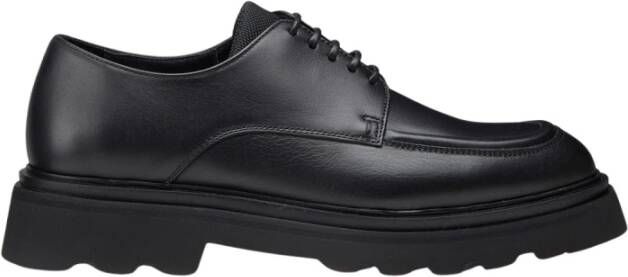 Doucal's Leren Derby schoenen voor dames | zwart Black Dames