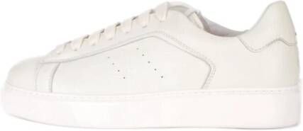 Doucal's Leren herensneakers met geperforeerde details Beige Heren