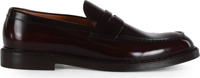 Doucal's Leren Loafers Red Heren