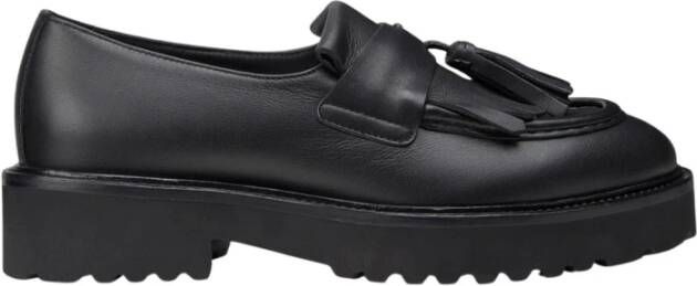 Doucal's Leren Penny loafers voor dames | zwart Black Dames