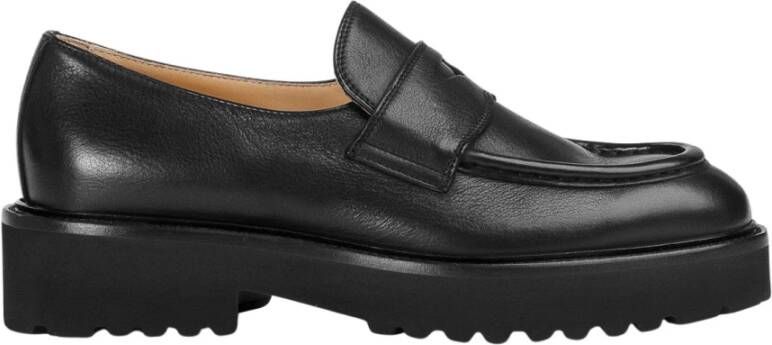 Doucal's Leren Penny loafers voor dames | zwart Black Dames