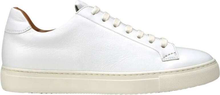 Doucal's Leren sneaker voor heren | wit White Heren