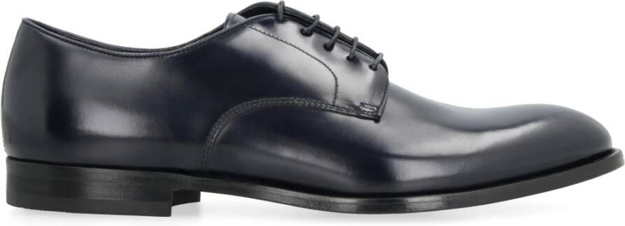 Doucal's Leren veterschoenen Blue Heren