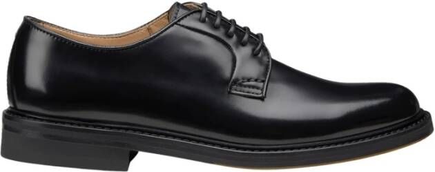 Doucal's Leren veterschoenen voor dames | zwart Black Dames