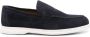 Doucal's Blauwe Leren Loafers Casual Flats Blue Heren - Thumbnail 1