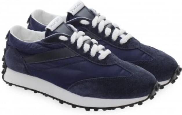 Doucal's Marineblauwe Lage Top Sneakers Blauw Heren