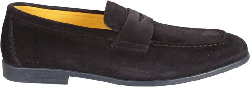 Doucal's Midnight Blue Loafer Instap Schoenen Blue Heren