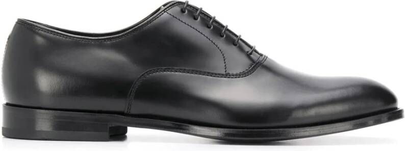 Doucal's Platte Leren Schoenen Black Heren